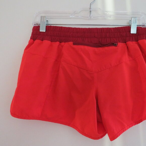 PATAGONIA Nine Trails Shorts Lined 4" in Orange Red Gorpcore Running - Size S - Picture 9 of 14